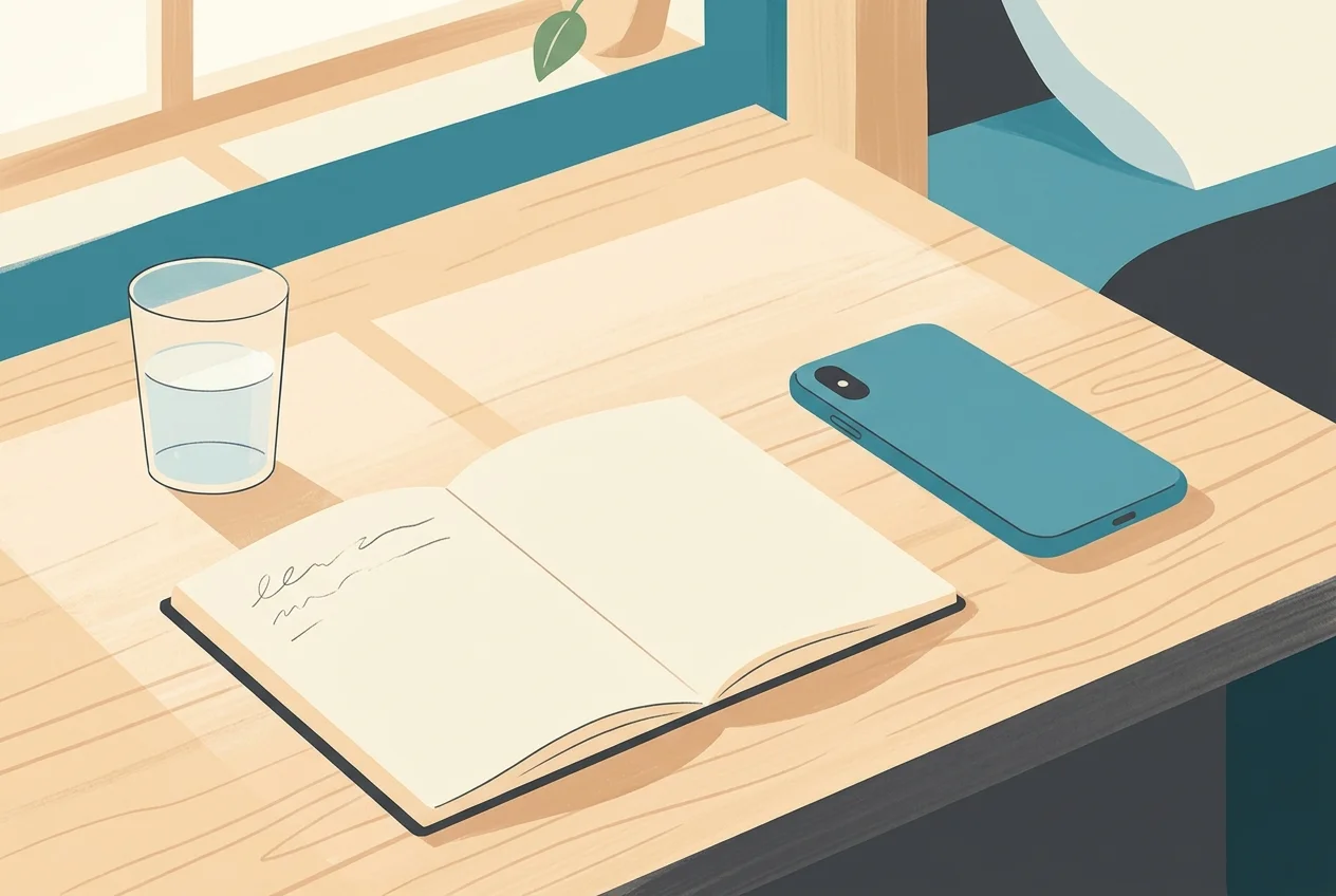 Smartphone showing TikTok usage stats — 90 minutes of daily screen time highlighted